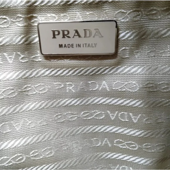 Prada Cinghiale Trimmed Y2K Cream Tan Orange Structured Vintage Canapa Tote Bag - Picture 14 of 14